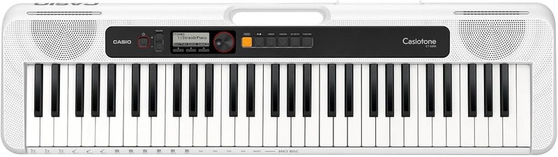 CASIO tone Keyboards,White Color,Beginner,400 Tones 77 Rhythms 61 keys CT-S200WEC2 - Image 2