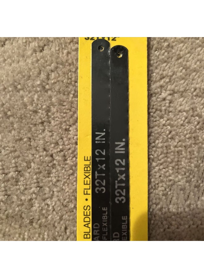 Stanley 2-Piece 32TPI Hacksaw Blade Black 12inch 15-922A - Image 3