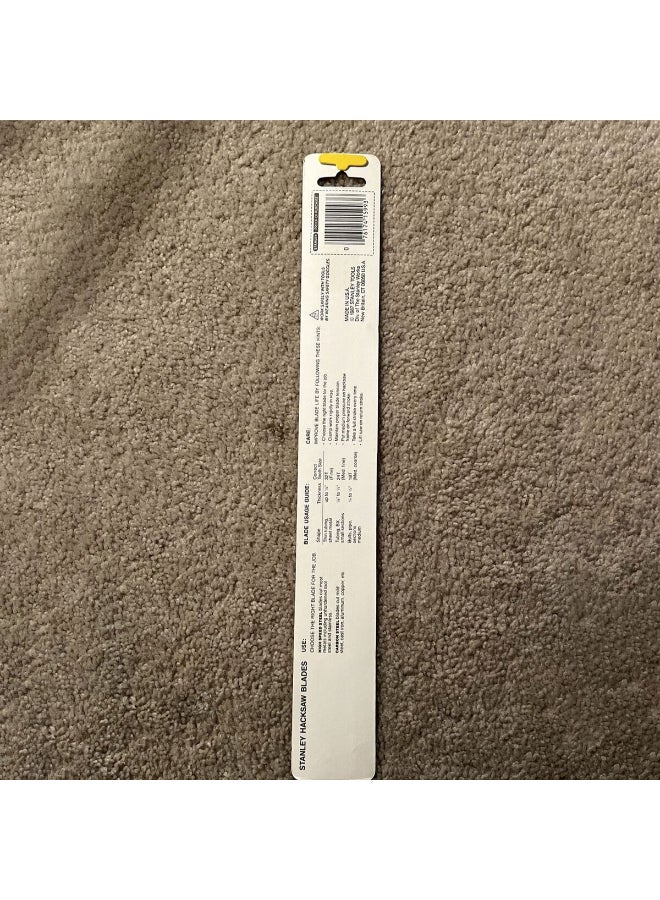 Stanley 2-Piece 32TPI Hacksaw Blade Black 12inch 15-922A - Image 4