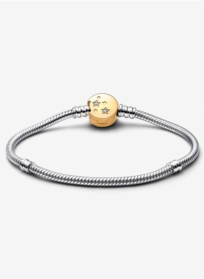 Pandora Violet - Pandora Moments meteor chain clasp snakebone chain bracelet - Image 1