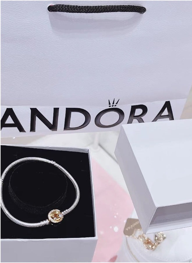 Pandora Violet - Pandora Moments meteor chain clasp snakebone chain bracelet - Image 1