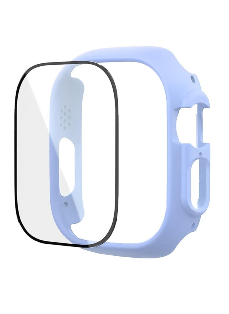 Generic - 2 in 1 Silicone Watch Band & Protective Case With Tempered Glass Size 45MM For Apple watch Series 7 - Image 1