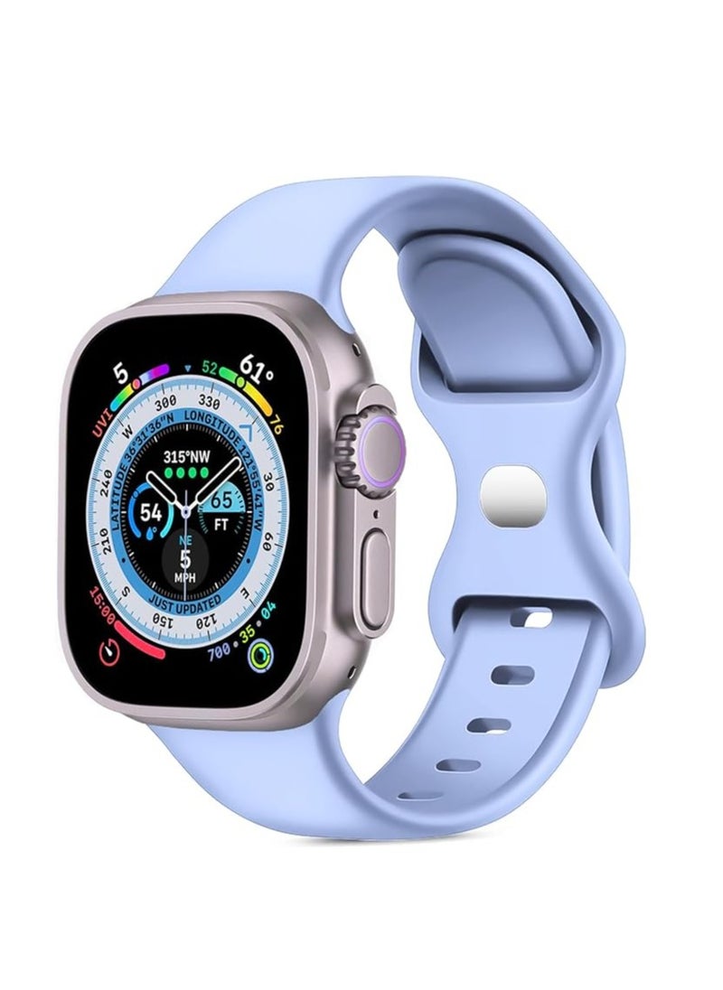 Generic - 2 in 1 Silicone Watch Band & Protective Case With Tempered Glass Size 45MM For Apple watch Series 7 - Image 1