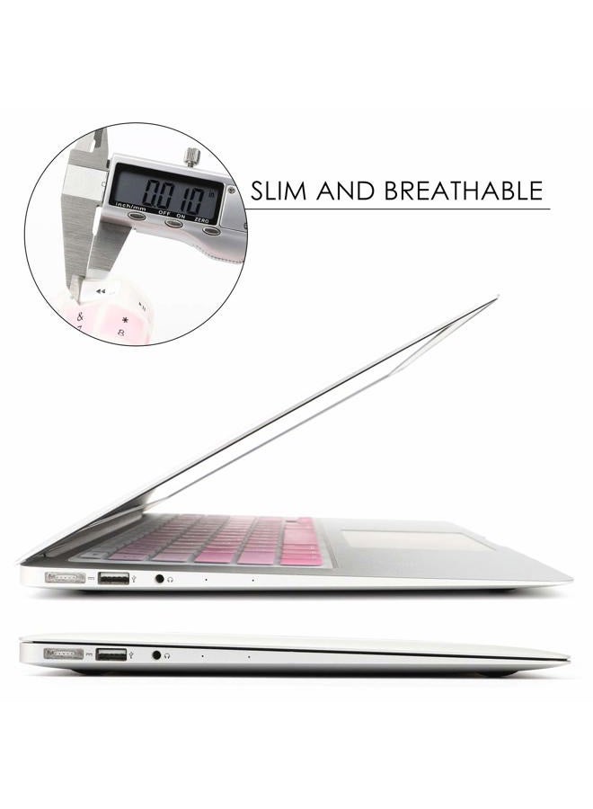 Allinside Pink Ombre Color Keyboard Skin for MacBook Pro 13" 15" 17" (with or without Retina Display) / MacBoook Air 13" - Image 3