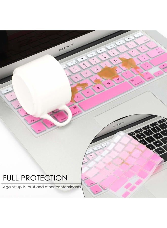 Allinside Pink Ombre Color Keyboard Skin for MacBook Pro 13" 15" 17" (with or without Retina Display) / MacBoook Air 13" - Image 5
