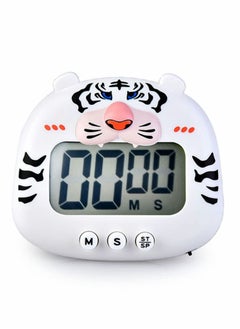 Y&D Kitchen Timer, Large Display Digital Timer Magnetic Back Loud Alarm, Cute Animal Countdown White Cooking Timers for Teachers Students Games Meetings, Sports Workouts Exercise  - Image 1