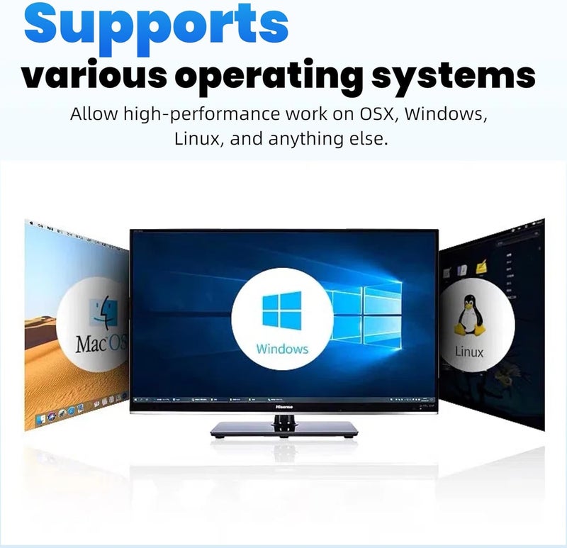 فييران DP - قابس محاكي شاشة DisplayPort EDID 2K (مناسب للرأس 2560x1600@30Hz) 4K 4096x2160@60Hz قابس وهمي DisplayPort متوافق مع DisplayPort (4K-4096x2160@60Hz-2P) - Image 5