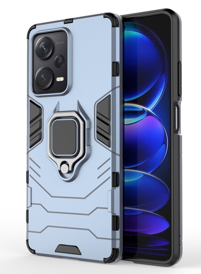 GOLDEN MASK Compatible With Xiaomi Redmi Note 12 Pro Plus Black Panther Back Cover (Blue)