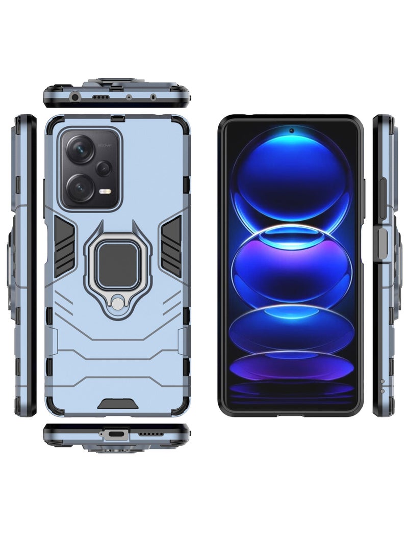 GOLDEN MASK Compatible With Xiaomi Redmi Note 12 Pro Plus Black Panther Back Cover (Blue)