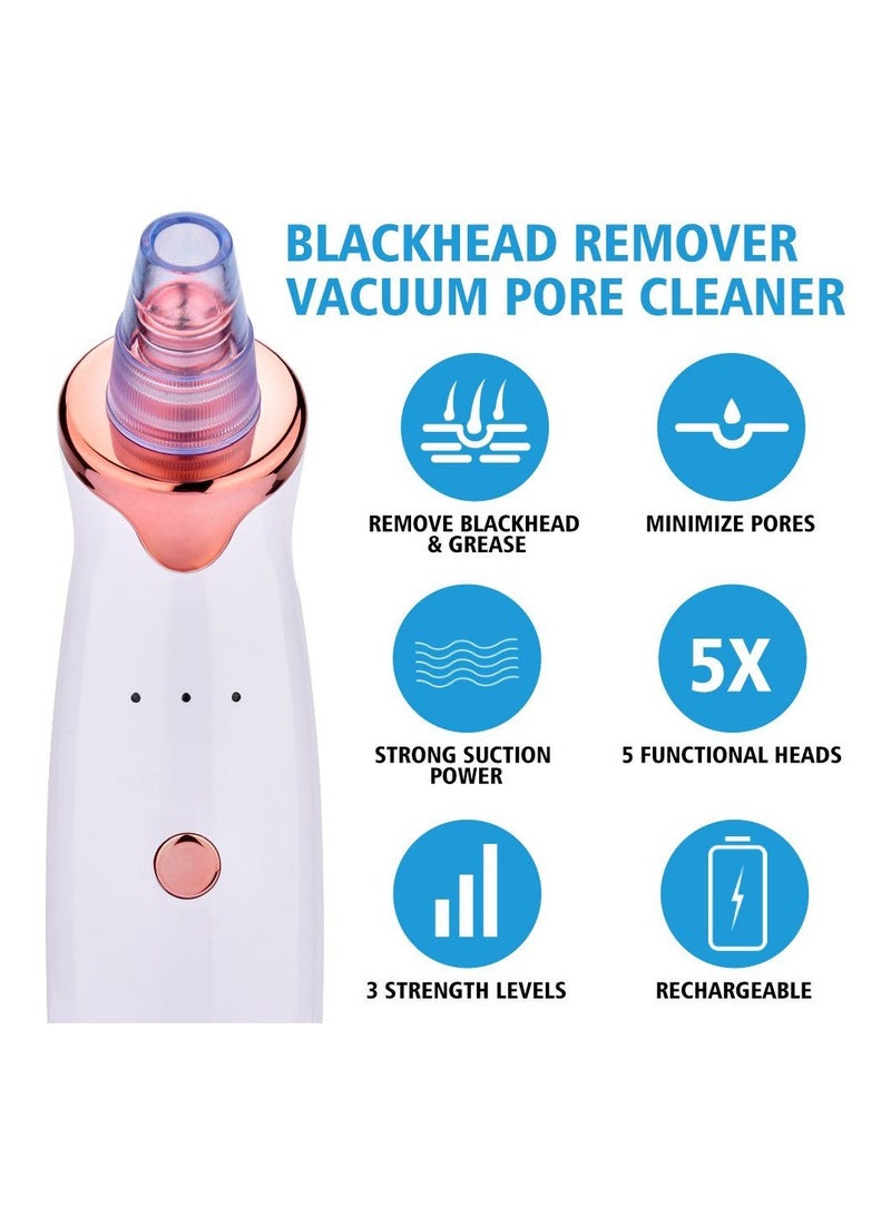Facial Diamond Pore Vacuum – Rechargeable Blackhead & Acne Remover for All Skin Types - Image 4