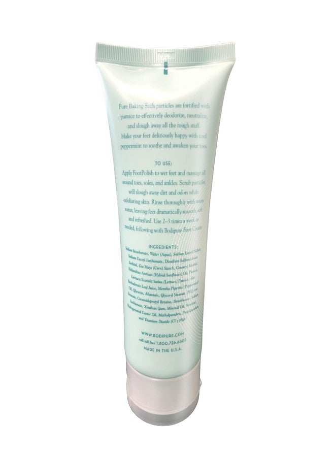 BodiPure Foot Polish with Multipurpose Use - Gently Exfoliating Skin, and Maintaining a Balanced pH Level, foot scrub for pedicure and foot care, 8 Ounce - Image 2