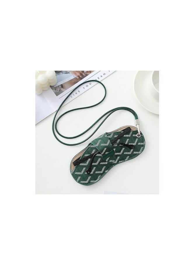 Generic Slim Portable Sunglasses Case with Lanyard, Travel Eyeglass Holder for Purses - Image 3