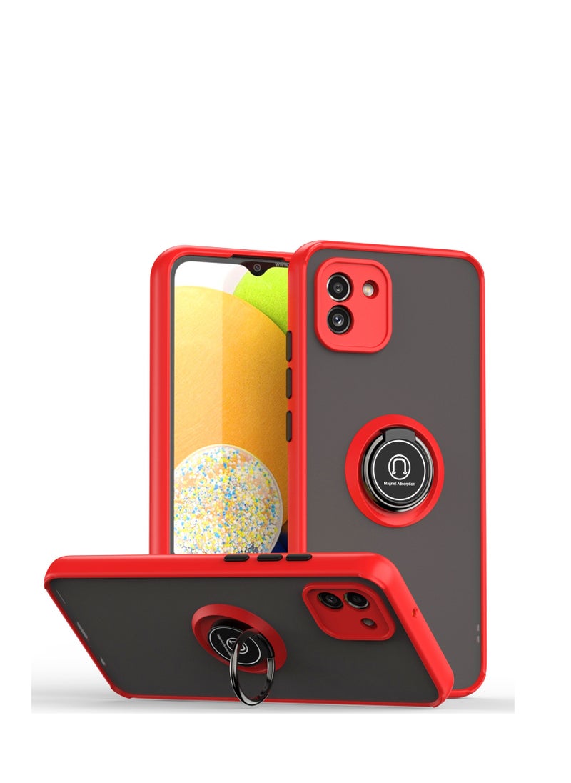 GULFLINK Back Cover Phone Protection Case For Samsung A03 Red  - Image 1