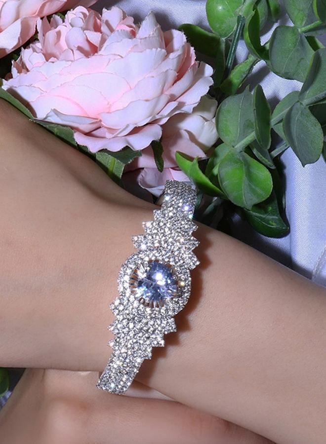 Take Two Rhinestone Inlaid with Embellishment Bracelet - Image 3