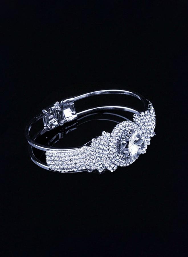 Take Two Rhinestone Inlaid with Embellishment Bracelet - Image 2