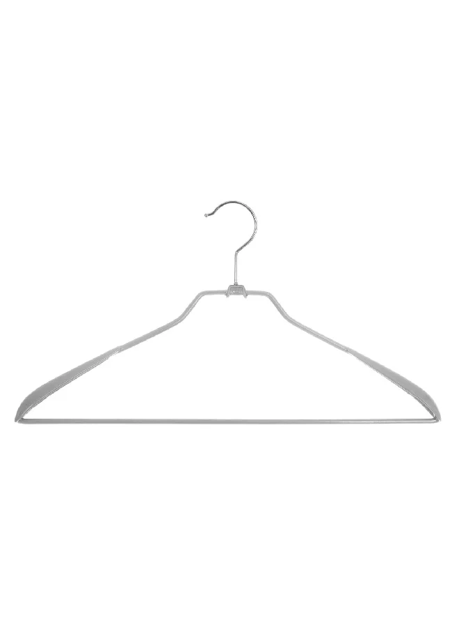 Five Simply Smart 2-Piece Durable High Quality Metal Cloth Hanger Set Grey 23.5 x 44 x 1.2 cm 151529