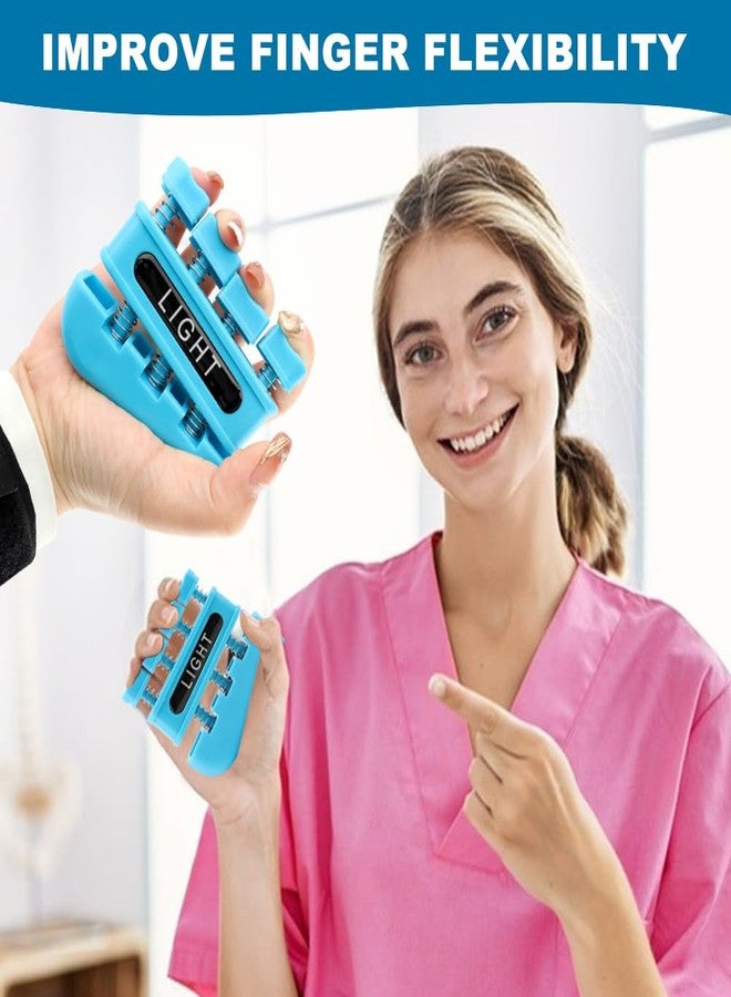 Restynic 4Pcs Finger Strengthener, Finger Exerciser, Hand Exerciser for Improve Dexterity and Strength in Fingers, Hands, Forearms–Grip Strength Trainer for Musicians, Climbers - Image 5