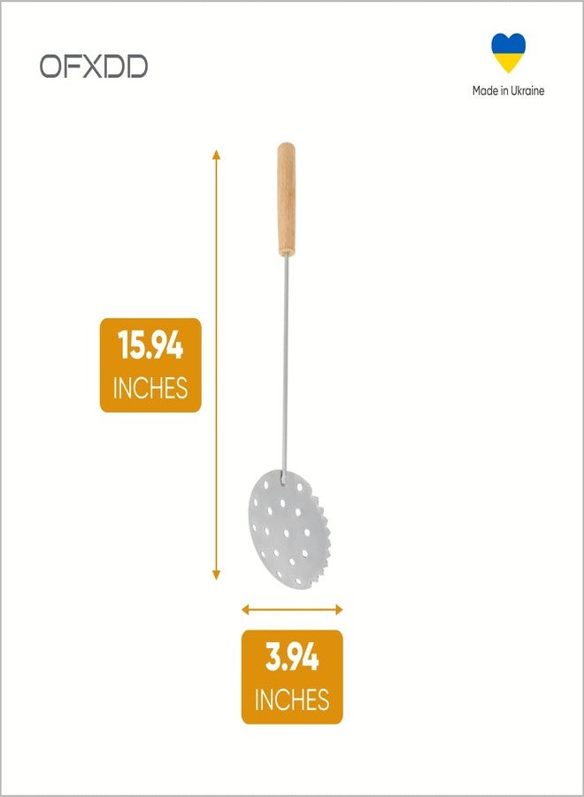 OFXDD Ice Fishing Skimmer - Pack of 2 - Metal Ice Scoop - Ice Fishing Scooper Ice Ladle - Image 3