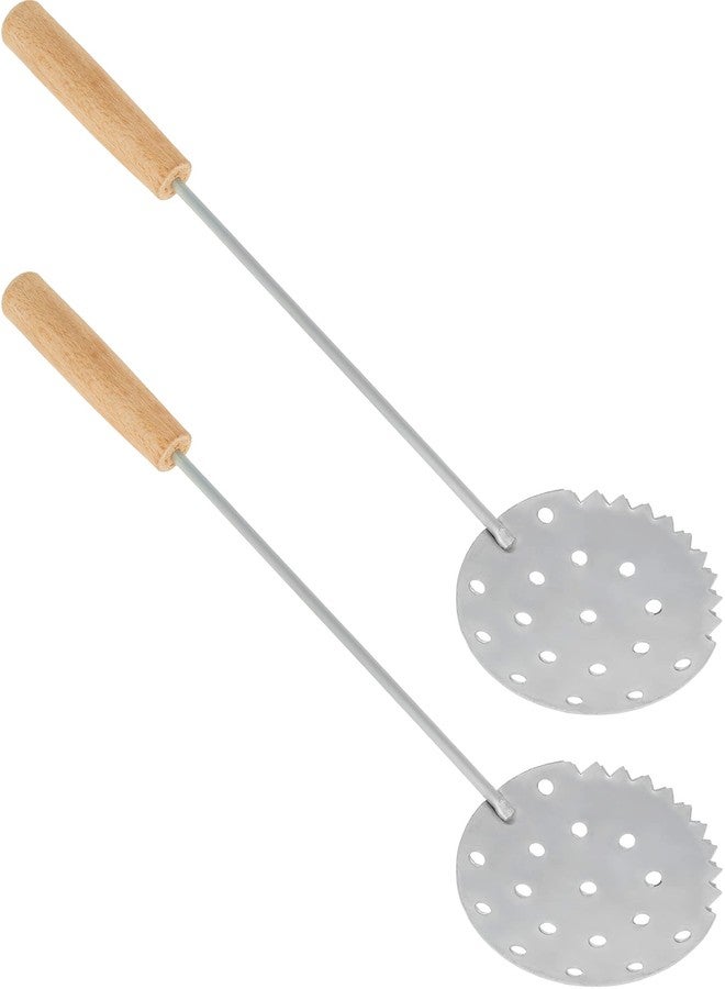 OFXDD Ice Fishing Skimmer - Pack of 2 - Metal Ice Scoop - Ice Fishing Scooper Ice Ladle - Image 2