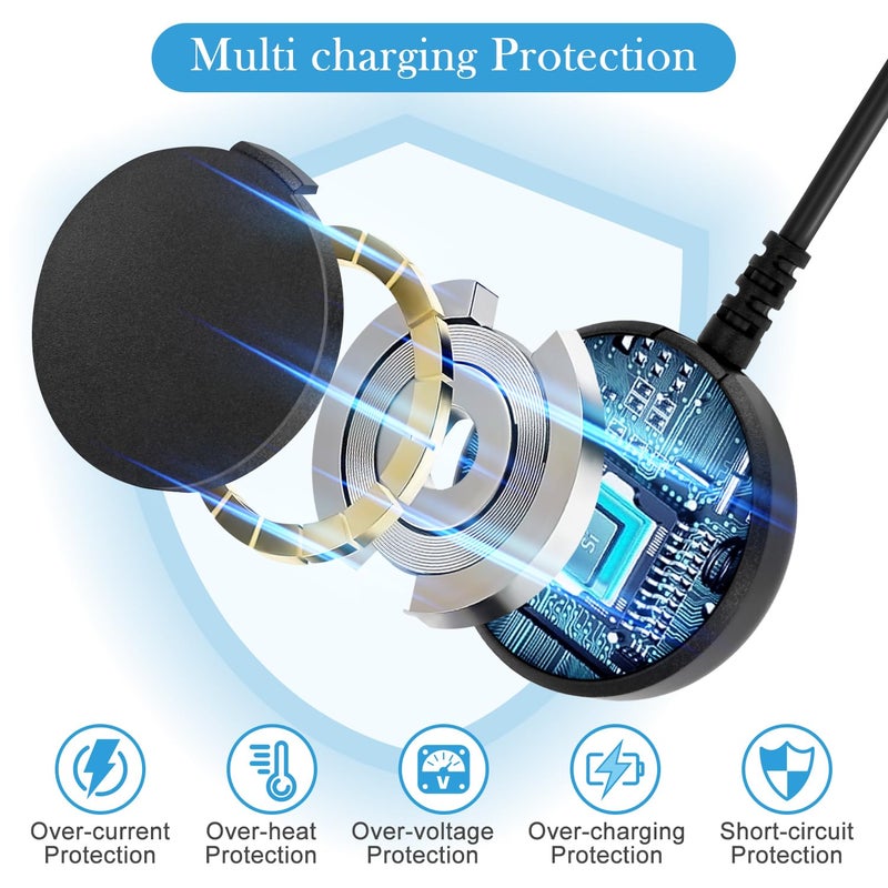 EGK Magnetic Charger for Samsung Galaxy Watch Ultra/FE/8/8 Classic/7/6/6 Classic/5/5 Pro/4/4 Classic/3/Active 2/Active with Fast Charging Cable (1 m) - Image 3