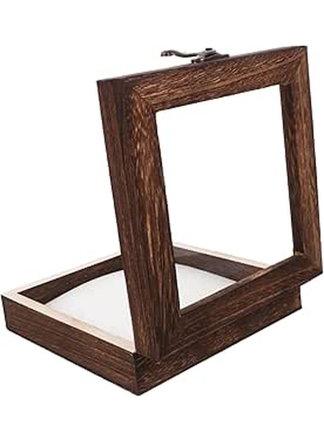 Rustic Wood Shadow Box Display Case with Eva Padding for Insect Preservation Photos Tickets Collectibles Decor - Image 1