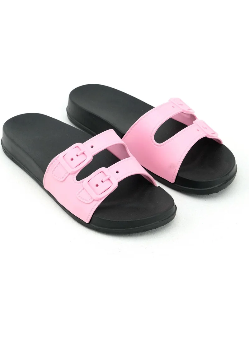 جيزر Summer Women's Double Buckle Wet Floor Slippers