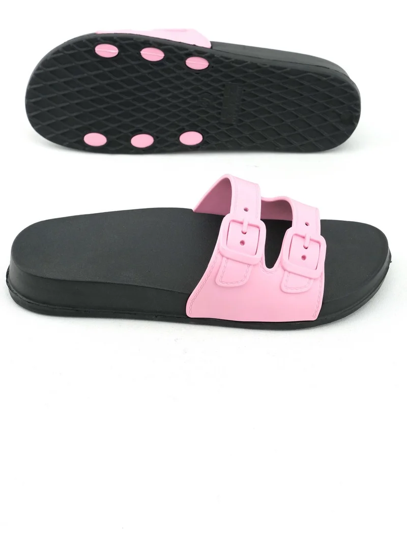 جيزر Summer Women's Double Buckle Wet Floor Slippers