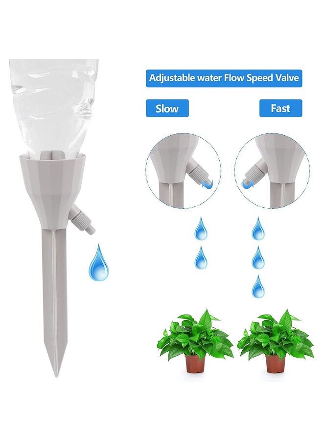 Generic 3 pcs Automatic Waterer for Plants, Adjustable Self Watering Spikes Plant Waterers Funnel Dripper for Vacations Automatic Watering System for Potted Plants  - Image 2