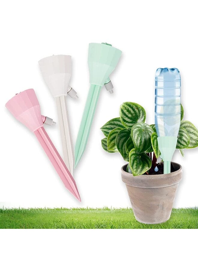 Generic 3 pcs Automatic Waterer for Plants, Adjustable Self Watering Spikes Plant Waterers Funnel Dripper for Vacations Automatic Watering System for Potted Plants  - Image 1