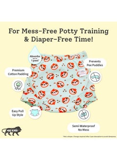 Superbottoms Padded Underwear For Growing Babies/Toddlers | With 3 Layers Of Cotton Padding & Super Dryfeel Layer| Pull-Up For Potty Training & Diaper-Free Time(Jungle Jam,Size:1,Pack Of 3)  - Image 4