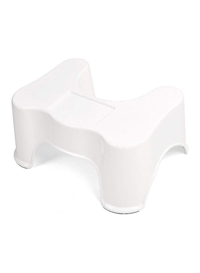 Plastic Toilet Stool White