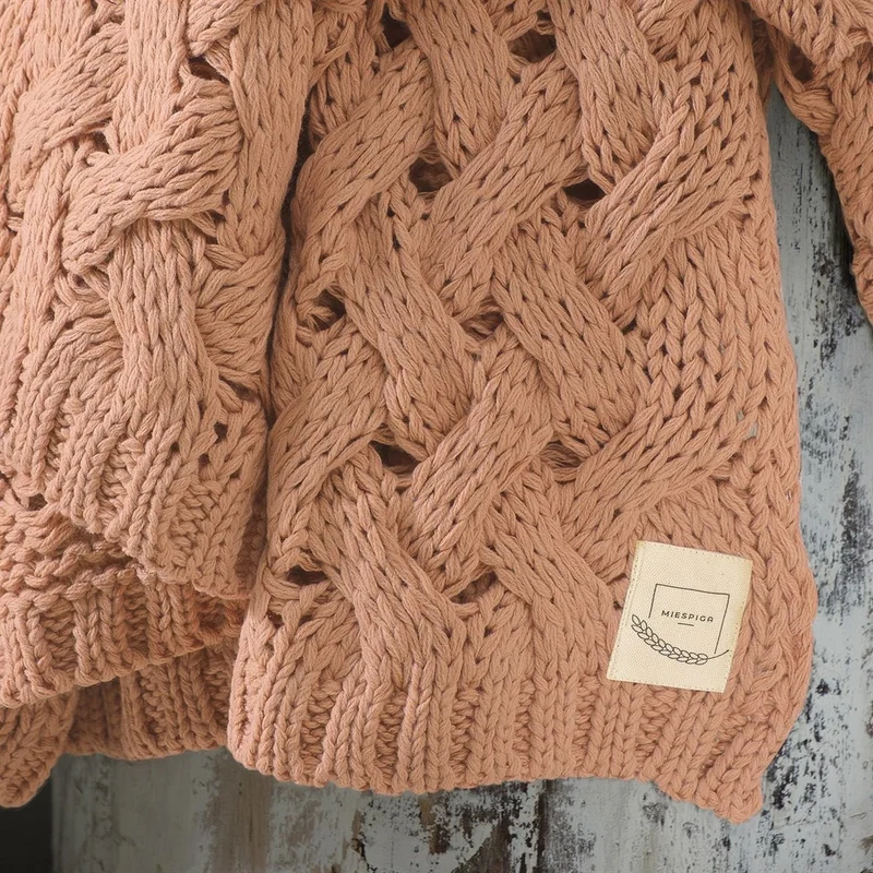 Miespiga Serenita Hair Knitted Knitwear Blanket