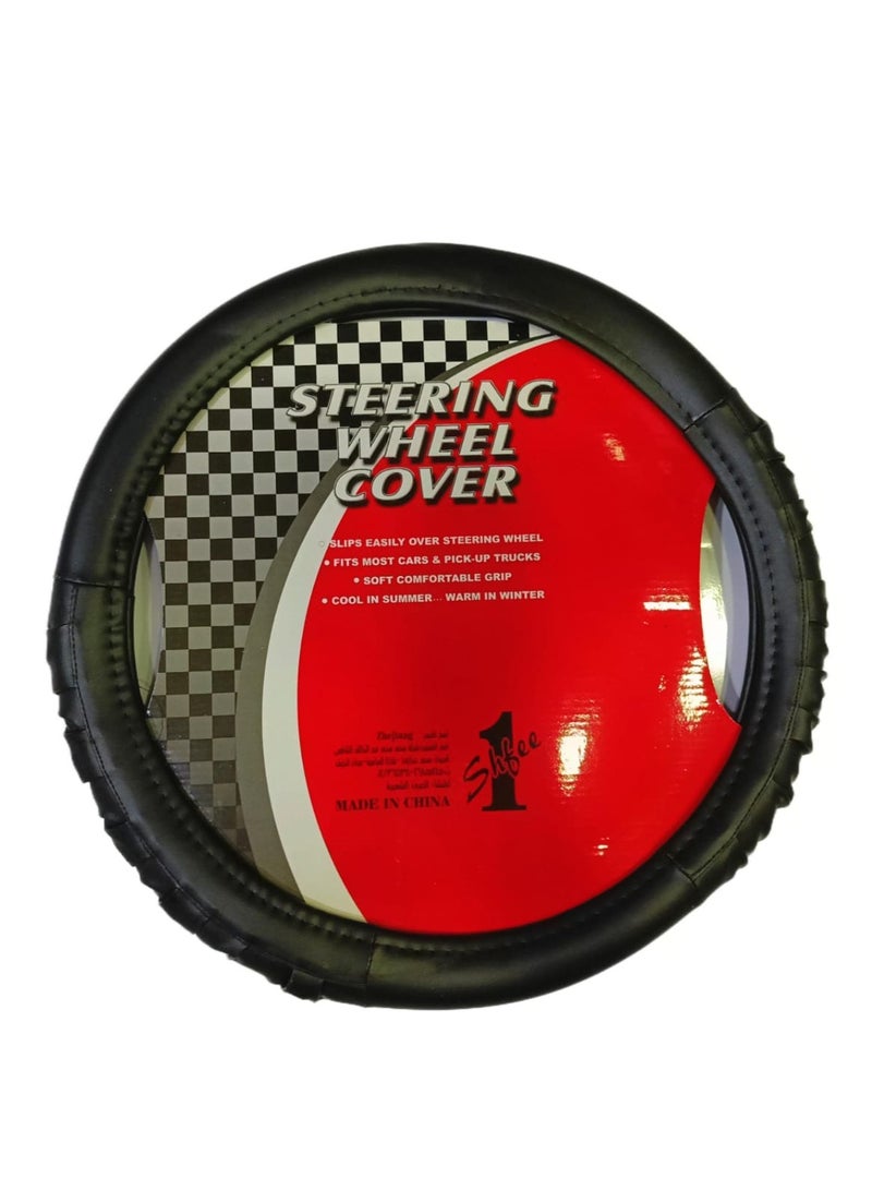 steering wheel cover premium quality (black) - Image 4