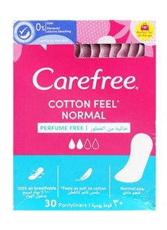 Carefree Cotton Feel Normal 30 Pantyliners 