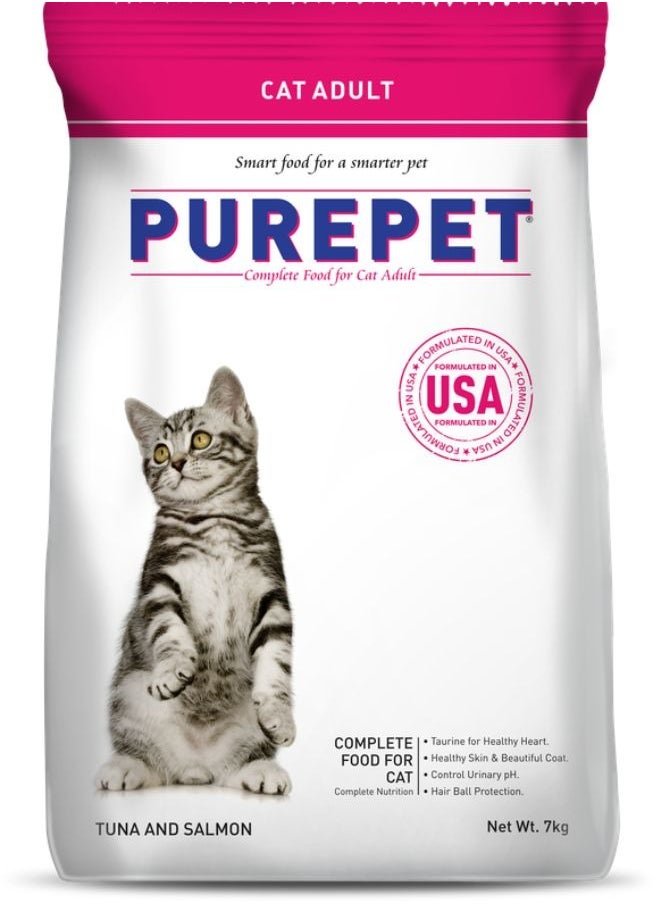 PUREPET Dry Cat Food  Tuna & Salmon 7Kg  - Image 1