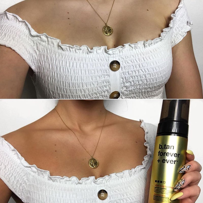 b tan b.tan Dark & Long Lasting Self Tan Kit | Besties Bundle - Dark Tanning Mousse Duo with Mitt Applicator Glove, 1 Hour Express, Fast Sunless Tanner, Face & Body, No Fake Tan Smell, Vegan & Cruelty Free - Image 5