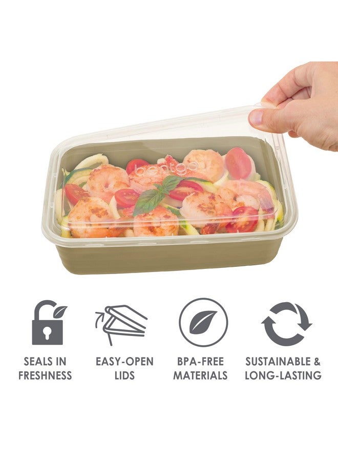 Bentgo Bentgo Prep 60-Piece Meal Prep Kit - Reusable Food Containers 1-Compartment, 2-Compartment, & 3-Compartments for Healthy Eating - Microwave, Freezer, & Dishwasher Safe (Gleam Metallics)  - Image 4