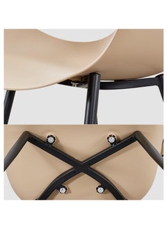 LANNYHOME Jeffcoco Furniture Leisure Chair For Lounge,Dining desk chair Beige 1 pcs  - Image 3