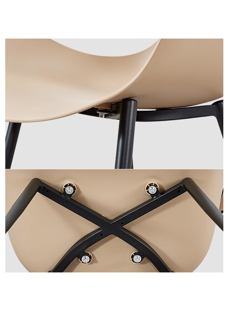 LANNYHOME Jeffcoco Furniture Leisure Chair For Lounge,Dining desk chair Beige 1 pcs  - Image 3
