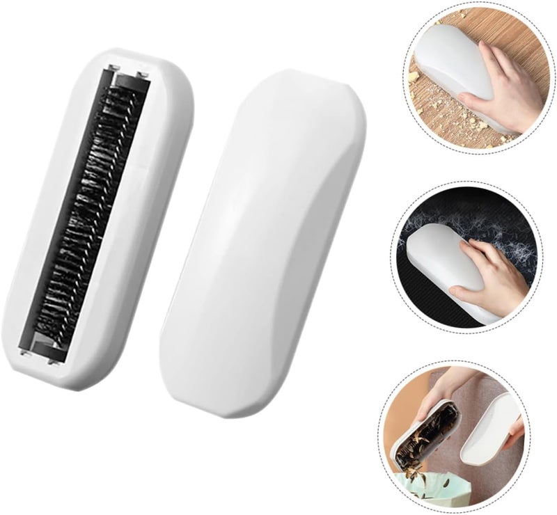 PRETYZOOM Handheld Crumb Sweeper Roller Brush for Tables Ergonomic Design for Hair and Lint Removal Multifunctional Crumb Picker for Sofas Beds and Floors - Image 3