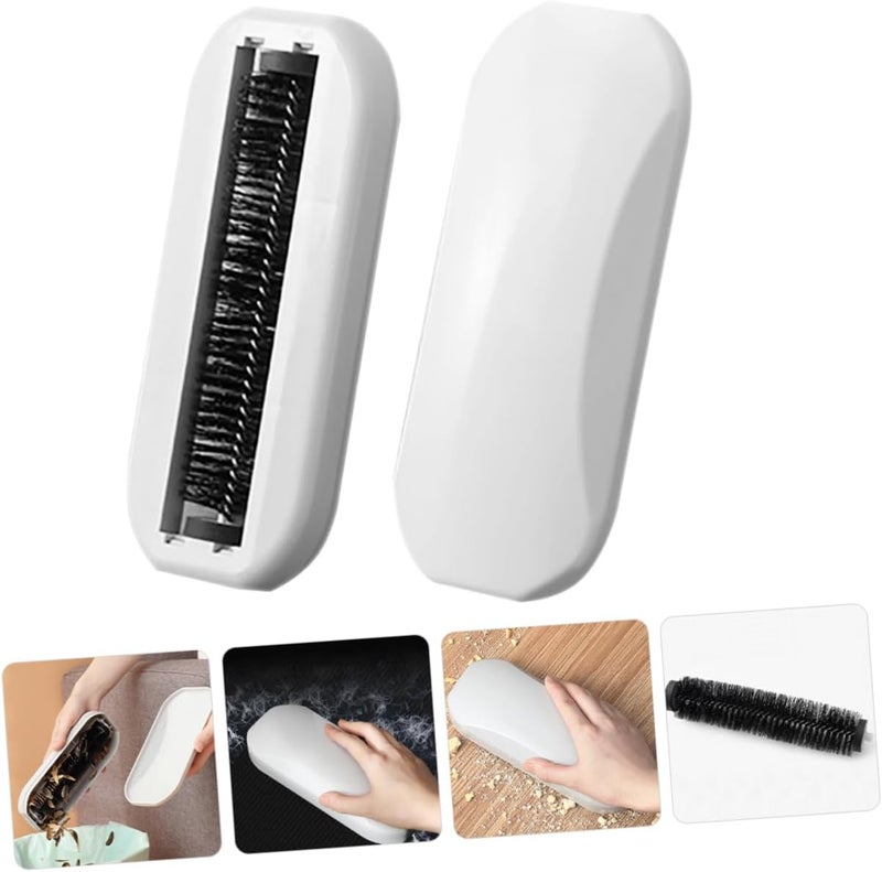 PRETYZOOM Handheld Crumb Sweeper Roller Brush for Tables Ergonomic Design for Hair and Lint Removal Multifunctional Crumb Picker for Sofas Beds and Floors - Image 5