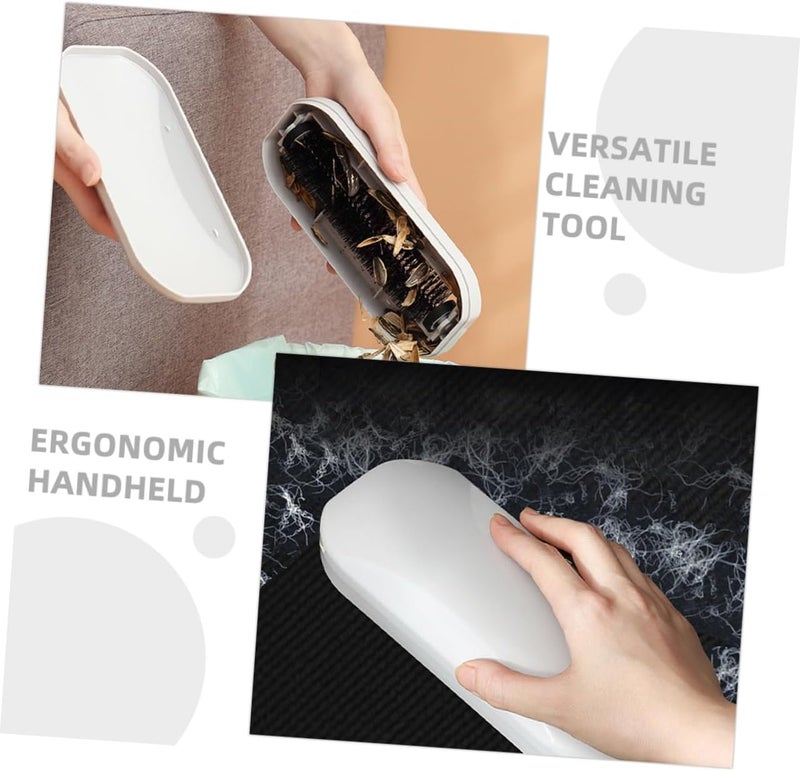 PRETYZOOM Handheld Crumb Sweeper Roller Brush for Tables Ergonomic Design for Hair and Lint Removal Multifunctional Crumb Picker for Sofas Beds and Floors - Image 4