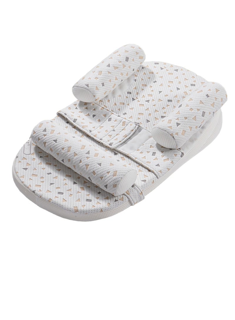 Infant Nursing Pillow, Baby Crib Wedge Pillow, Newborn Feeding Pillows for Breastfeeding, Anti- Roll Baby Side Sleeper, Baby Sleeping Wedge, Milk Pillow With Adjustable Height for Newborn