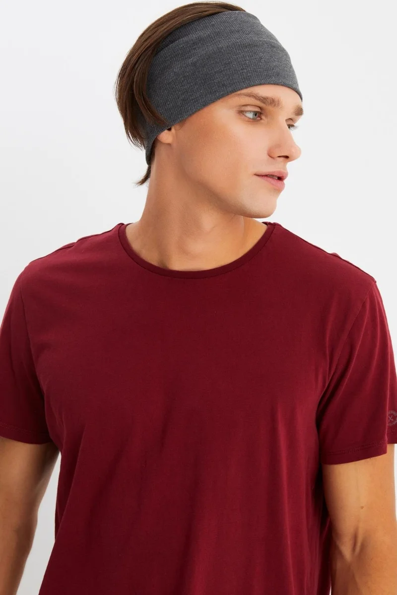 بوتيكجيز Smoked Men's Cotton Camisole, Non-Slip, Sweatproof, Ultra Light, Sports Hair Band Bandana Buff