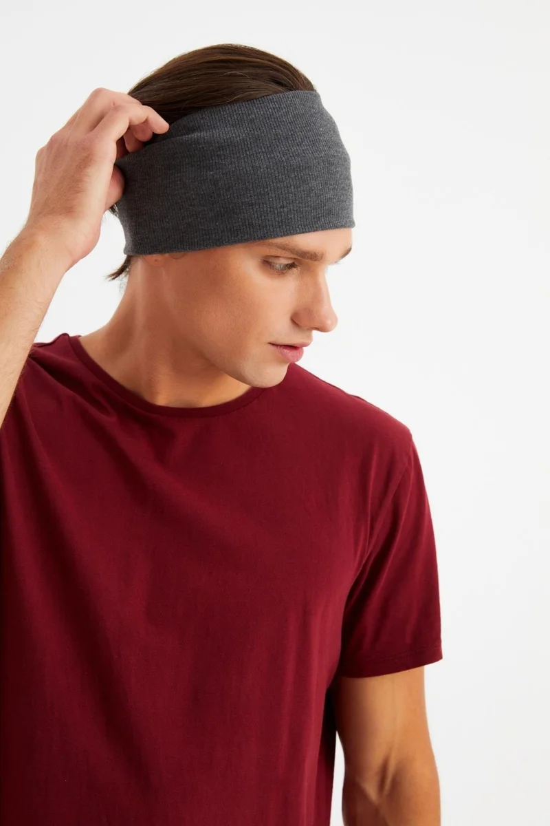 بوتيكجيز Smoked Men's Cotton Camisole, Non-Slip, Sweatproof, Ultra Light, Sports Hair Band Bandana Buff