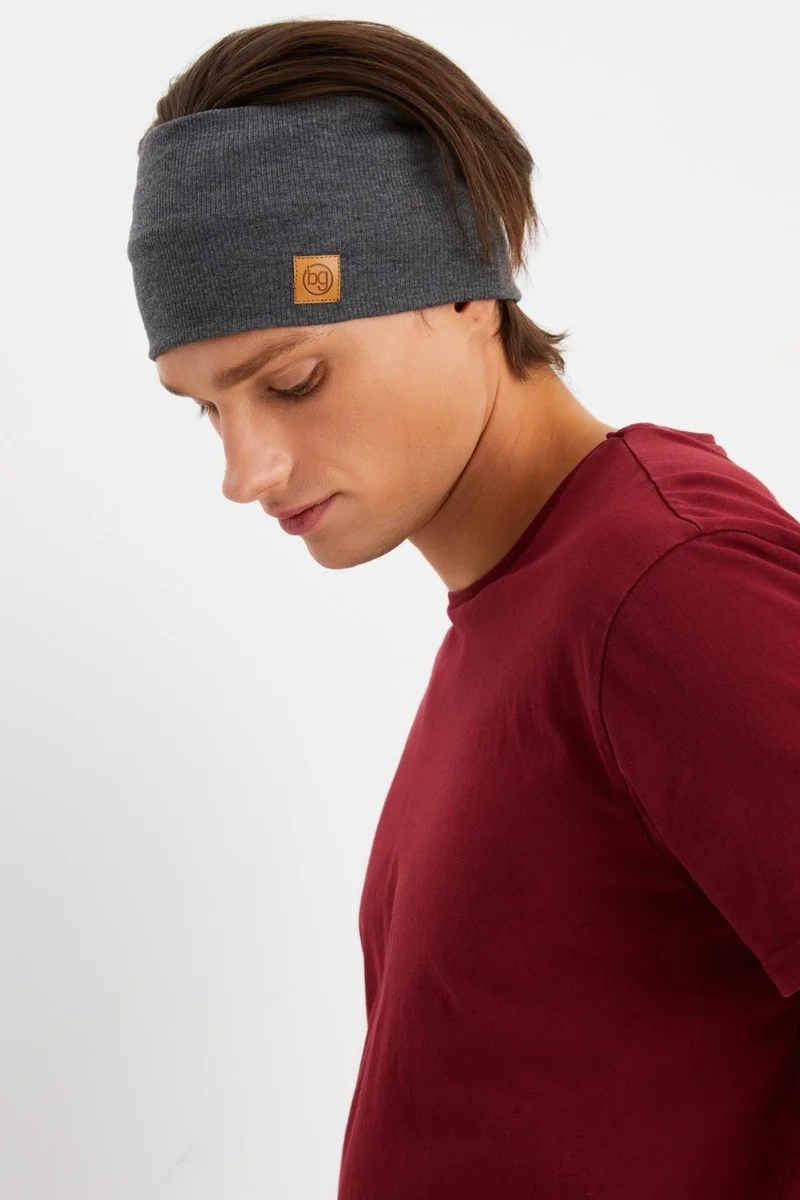 بوتيكجيز Smoked Men's Cotton Camisole, Non-Slip, Sweatproof, Ultra Light, Sports Hair Band Bandana Buff