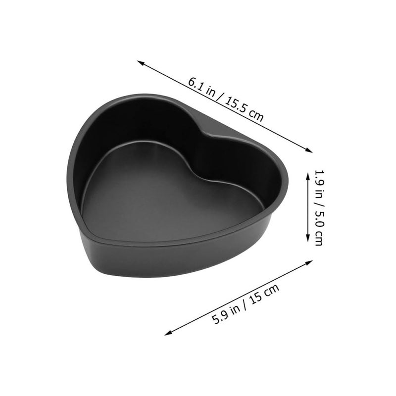 Heart Shaped Detachable Bottom 6 Inch Non Stick Cake Pan For Baking Mousse - Image 3