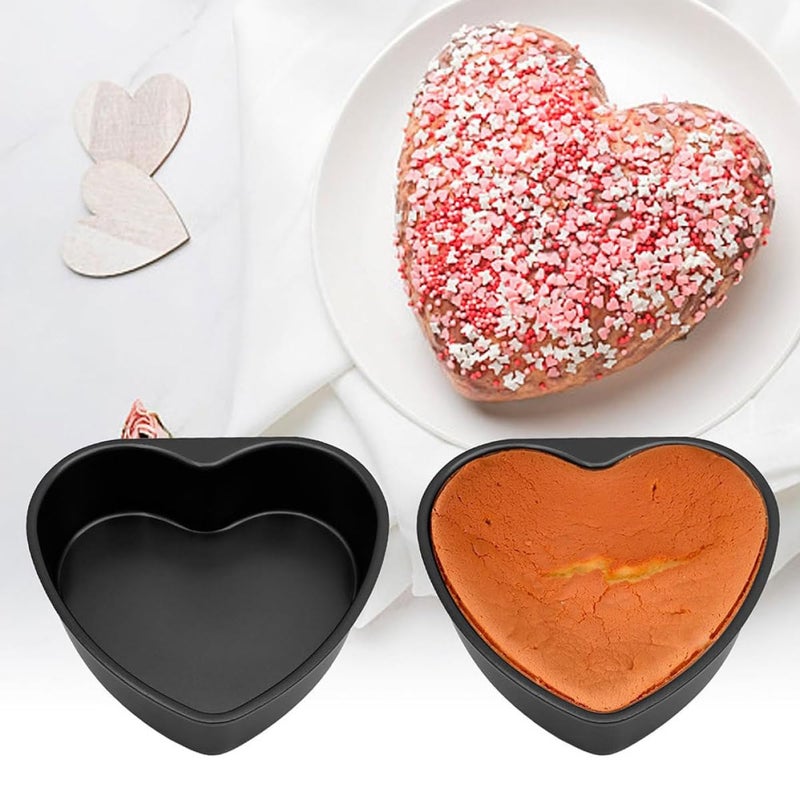 Heart Shaped Detachable Bottom 6 Inch Non Stick Cake Pan For Baking Mousse - Image 5
