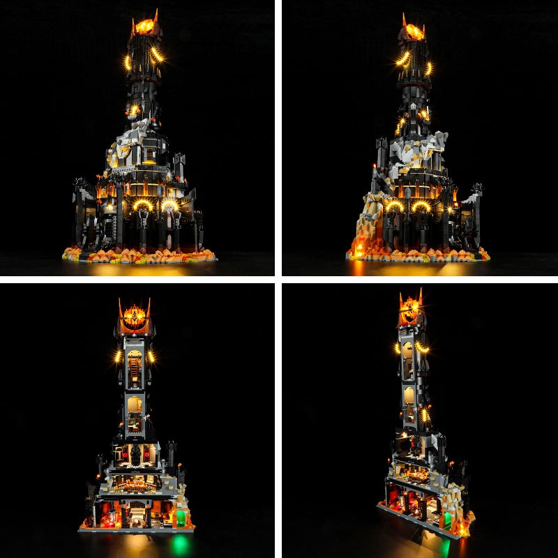 BRIKSMAX Light Kit for Lego-10333 Barad-dur - Compatible with Lego Icons Lord of The Rings Building Set- Not Include Lego Set - Image 5