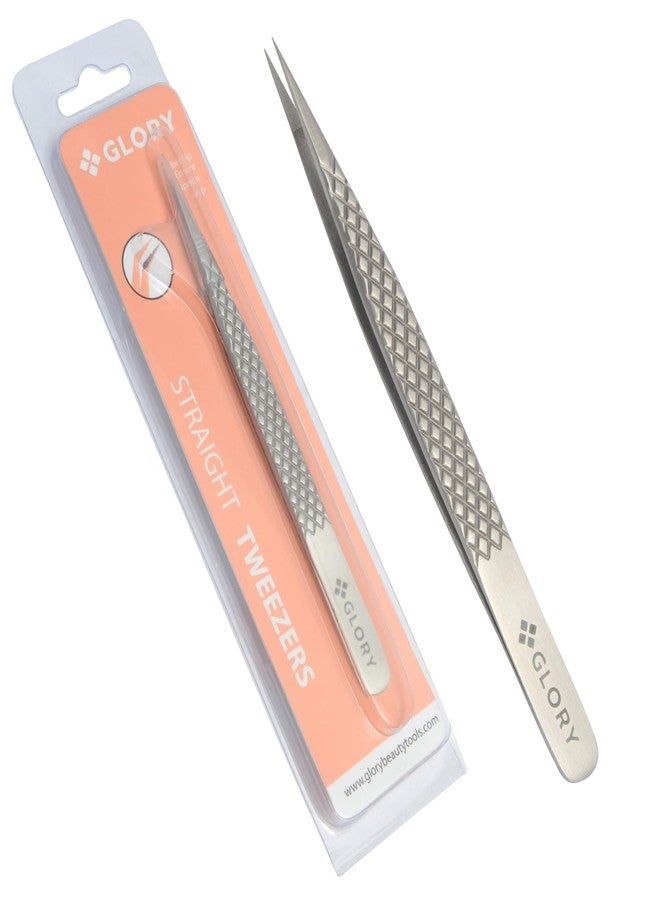 Glory ملقط مجد لعزل وتمديد الرموش الكلاسيكية، ملقط ذو طرف مدبب مستقيم، ملقط متعدد الأغراض من الفولاذ المقاوم للصدأ لعزل الرموش - Image 2